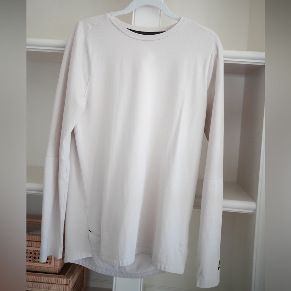 Men's Nike Cream Long Sleeve Top